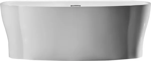 Акриловая ванна BelBagno BB403-1700-850 без опоры 170x85 см, отдельностоящая, белая, овальная, со сл Sancos — Оригинал