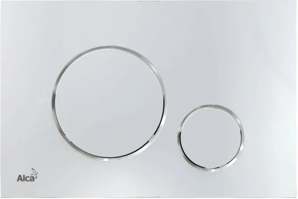 Кнопка смыва AlcaPlast Thin THIN M671 хром глянцевый Sancos — Оригинал