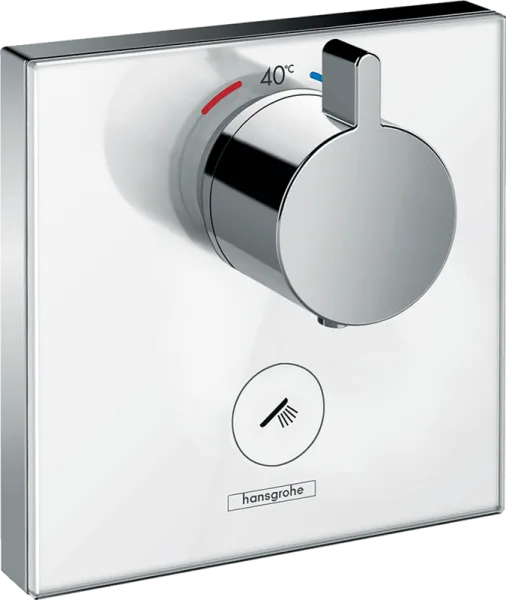 Термостатический смеситель встраиваемый Hansgrohe ShowerSelect Glass 15735400, для душа, матовый бел Sancos — Оригинал