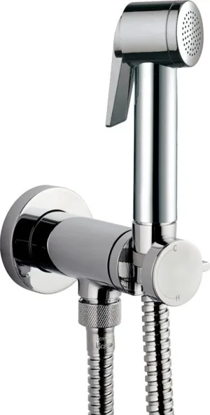 Гигиенический душ Bossini Paloma Flat Mixer Set E37011B со смесителем, С ВНУТРЕННЕЙ ЧАСТЬЮ Sancos — Оригинал