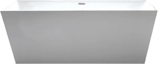 Акриловая ванна Abber AB9224-1.6 160x80 см, отдельностоящая, белая, с каркасом, со сливом-переливом Sancos — Оригинал