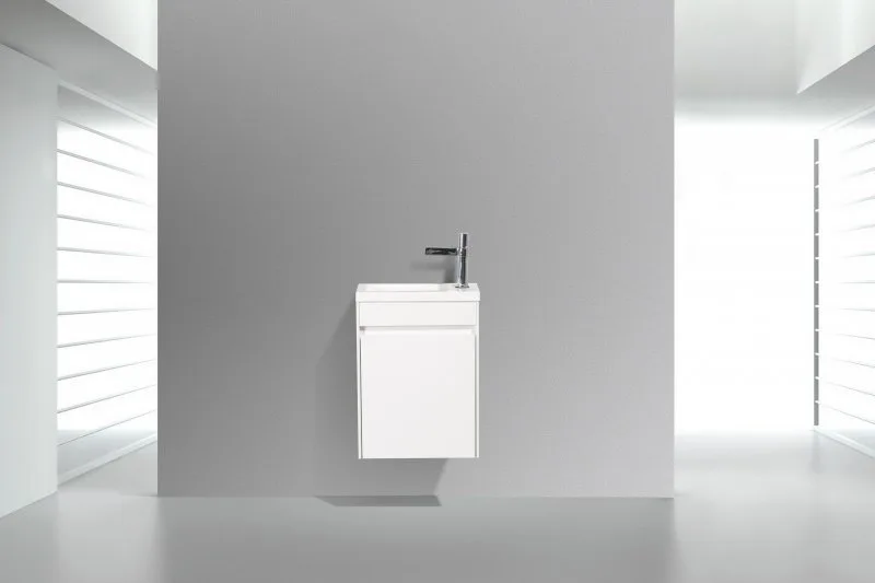Тумба под раковину без столешницы BelBagno Pietra Mini 46 L bianco lucido Sancos — официальный сайт