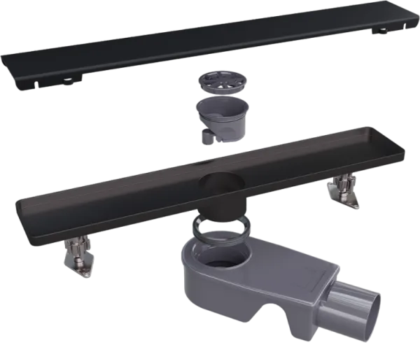 Душевой трап (лоток) RGW Shower Drain SDR-20B 60 см, черный Sancos — Оригинал