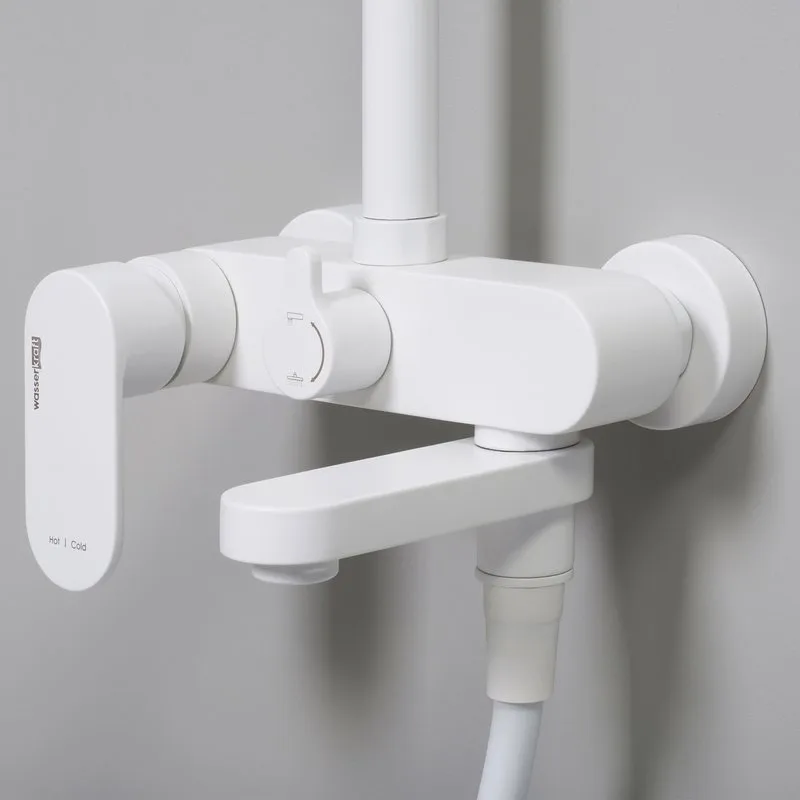 Душевая стойка Wasserkraft Mindel 8500 A185.067.059.WM, белая Sancos — официальный сайт
