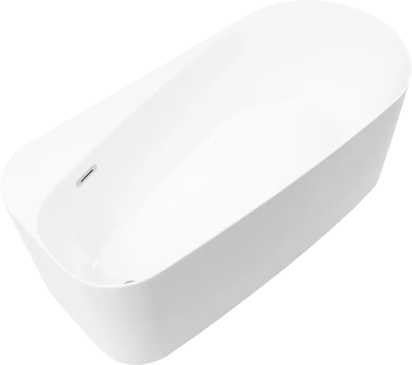 Акриловая ванна Allen Brau Priority 1 170x80 см, отдельностоящая, белая матовая, овальная, на ножках Sancos — Оригинал