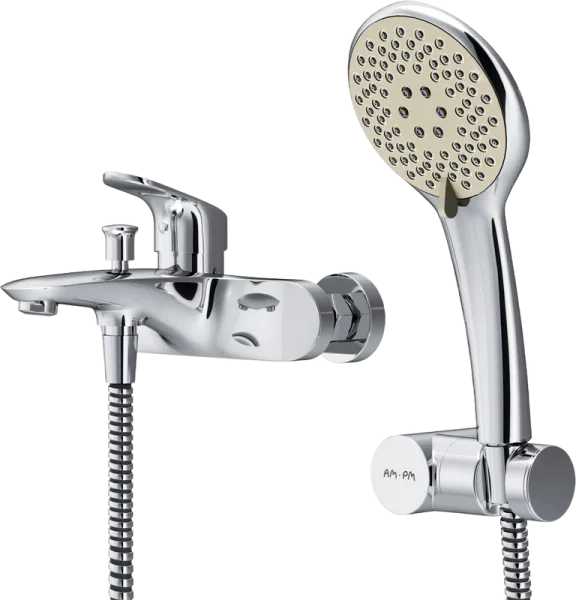 Смеситель для ванны с душем AM.PM Like F8015000, хром Sancos — Оригинал