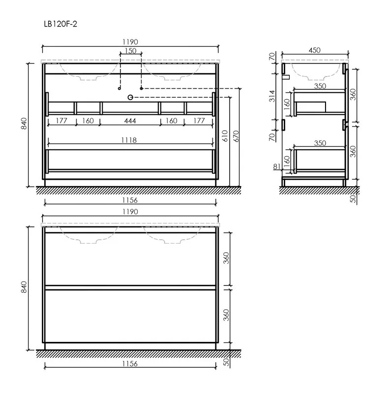 Тумба под раковину Sancos Libra Floor 120 напольный белый глянец, LB120F-2W Sancos — официальный сайт