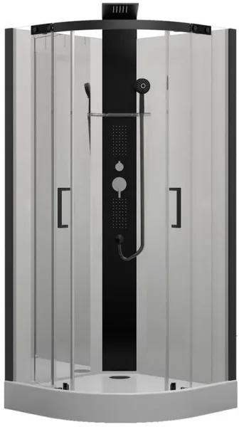 Душевая кабина Black&White Galaxy G8701 с низким поддоном, без крыши Sancos — Оригинал