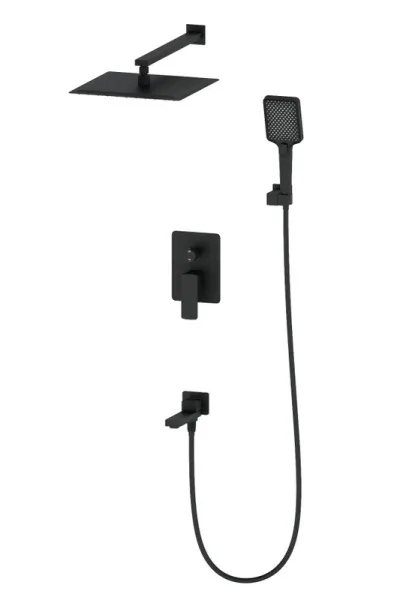 Душевой комплект Wonzon & Woghand WW-88939003-MB, С ВНУТРЕННЕЙ ЧАСТЬЮ, матовый черный Sancos — Оригинал