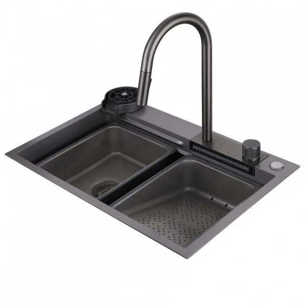 Мойка кухонная Abber Wasser Kreis AF2194NG никель Sancos — Оригинал