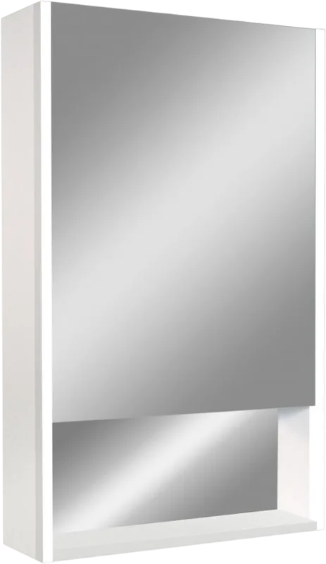 Зеркало-шкаф Art&Max Foggia White 50х80 R белое, с подсветкой Sancos — официальный сайт