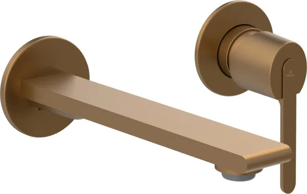Смеситель для раковины AltroBagno Unione 010506 RaSp С ВНУТРЕННЕЙ ЧАСТЬЮ, матовая медь Sancos — Оригинал
