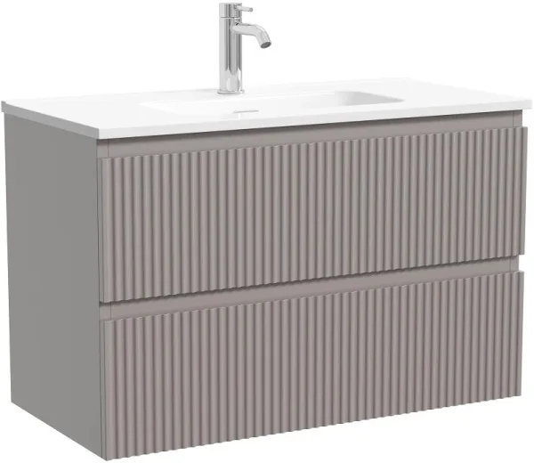 Тумба под раковину Sancos Snob R 80 подвесная Doha soft (пыльная роза), SNR80/39SM Sancos — Оригинал