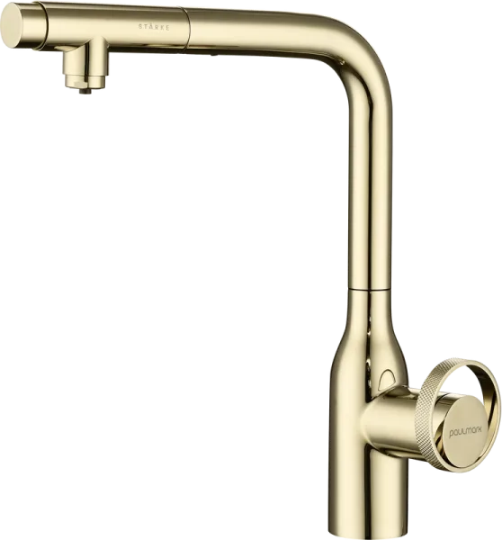 Смеситель для кухни Paulmark Urban Ur213104-G золото Sancos — Оригинал