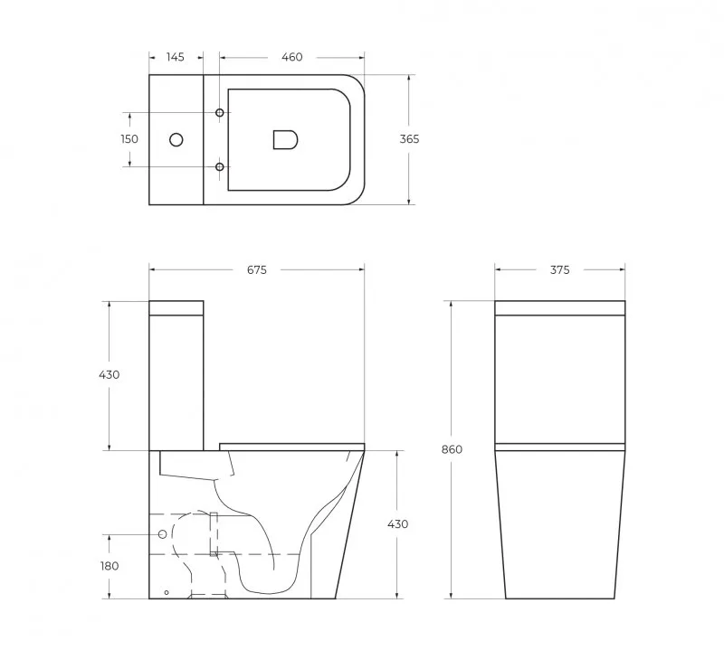 Чаша для унитаза-компакта BelBagno Ardente-R BB02093CPR/SC безободковый, с сиденьем микролифт, белый Sancos — официальный сайт