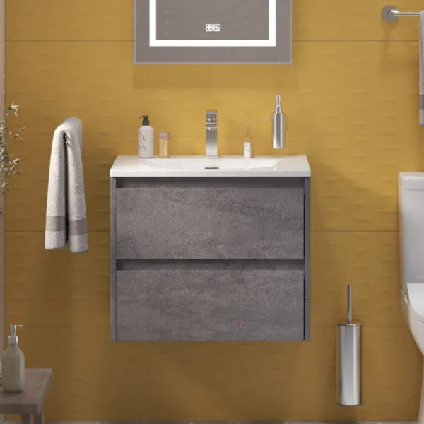 Тумба под раковину без столешницы BelBagno Kraft 39 60 cemento grigio Sancos — Оригинал