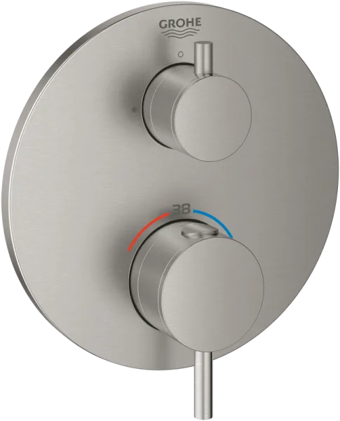 Термостатический смеситель встраиваемый Grohe Atrio 24134DC3 для душа, суперсталь Sancos — Оригинал
