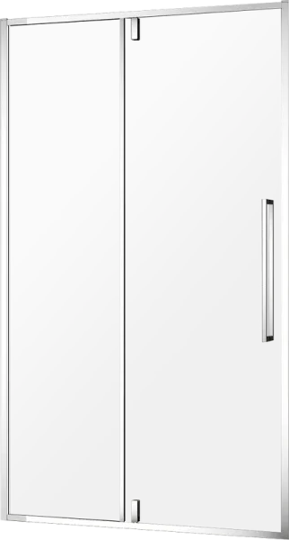 Душевая дверь в нишу AQUAme AQM7108-9 90 см, профиль хром, стекло прозрачное Sancos — Оригинал