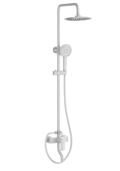 Душевая стойка Wonzon & Woghand Line WW-AE3354-MW, матовая белая Sancos — Оригинал