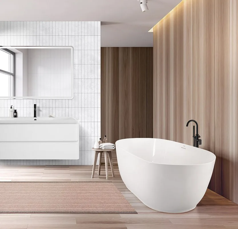 Акриловая ванна BelBagno BB413 170x80 см, отдельностоящая, белая, овальная, со сливом-переливом, с д Sancos — официальный сайт