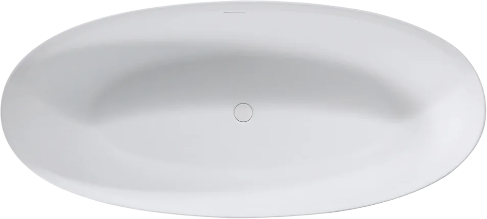 Ванна из искусственного камня Vincea VBT-4S01MW 170x75 см, отдельностоящая, матовая белая, овальная, Sancos — официальный сайт