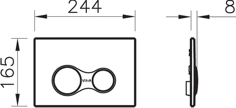 Система инсталляции для унитазов VitrA V12 762-5800-01, с кнопкой смыва Root Square 740-0411 черной Sancos — официальный сайт