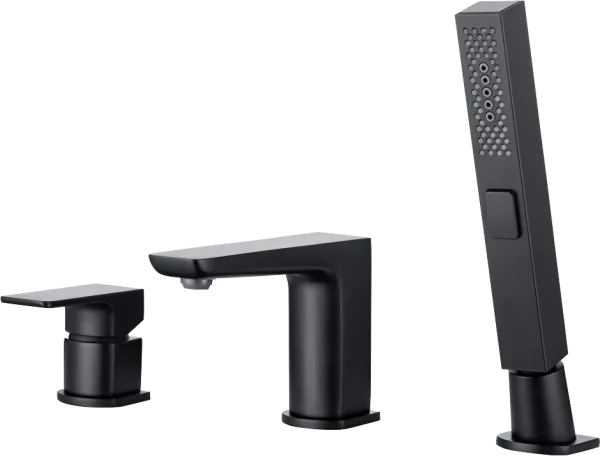 Смеситель на борт ванны Allen Brau Infinity 5.21008-31, чёрный матовый Sancos — Оригинал