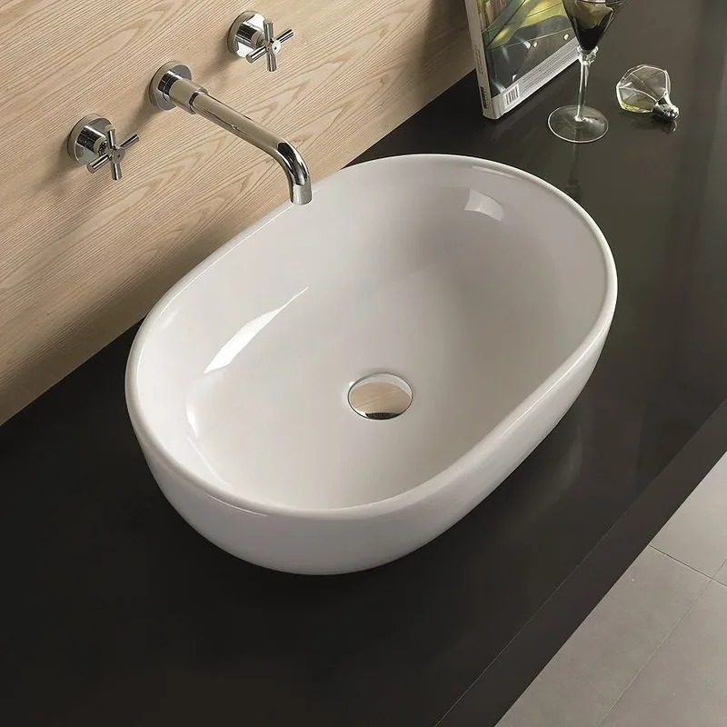 Накладная раковина Art&Max AM-5006-X белая Sancos — официальный сайт