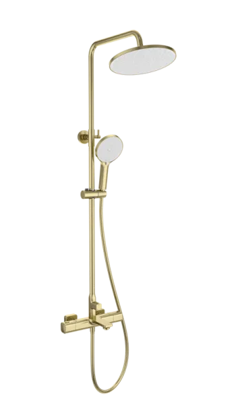Душевая стойка Wonzon & Woghand SOLID WW-C3011-A-BG, брашированное золото Sancos — Оригинал