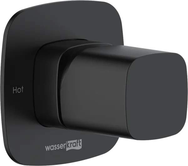Встраиваемый смеситель Wasserkraft Nuthe 9151 С ВНУТРЕННЕЙ ЧАСТЬЮ. черный soft-touc Sancos — Оригинал