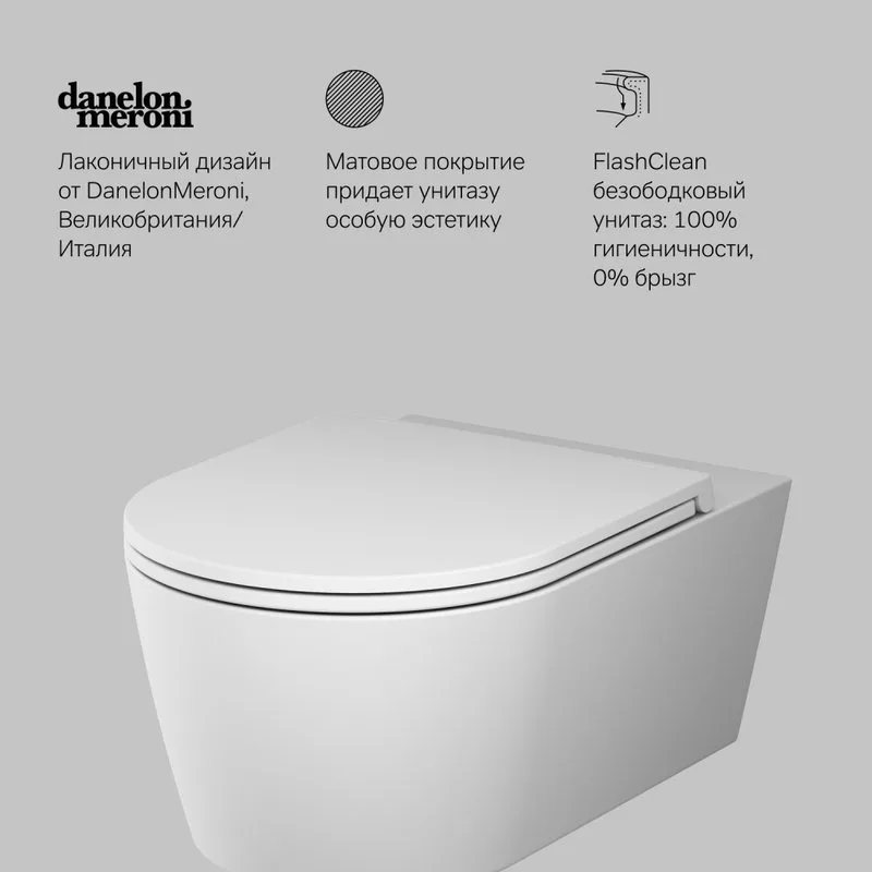 Унитаз подвесной AM.PM Func C8F1701SC Sancos — официальный сайт