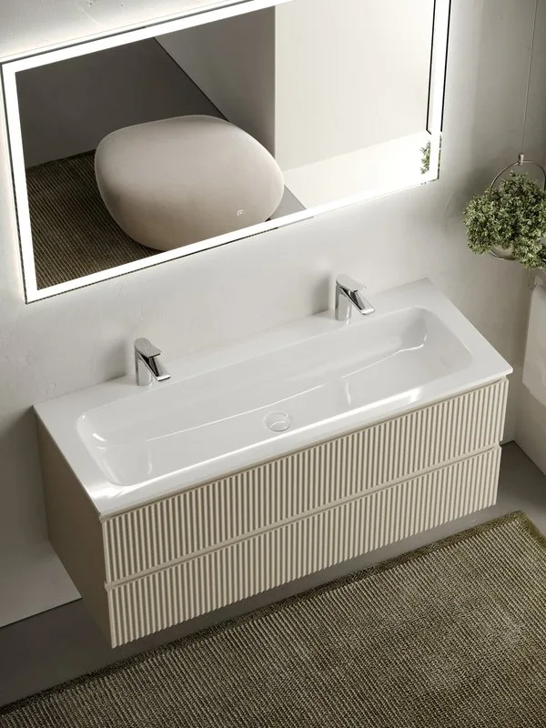 Тумба под раковину Sancos Snob R 120 подвесная Beige soft (капучино), SNR120CE Sancos — официальный сайт