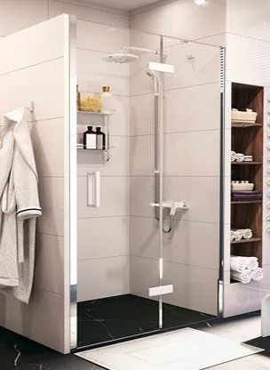 Душевая дверь в нишу Wasserkraft Aller White 10H05RW 120 см Sancos — Оригинал