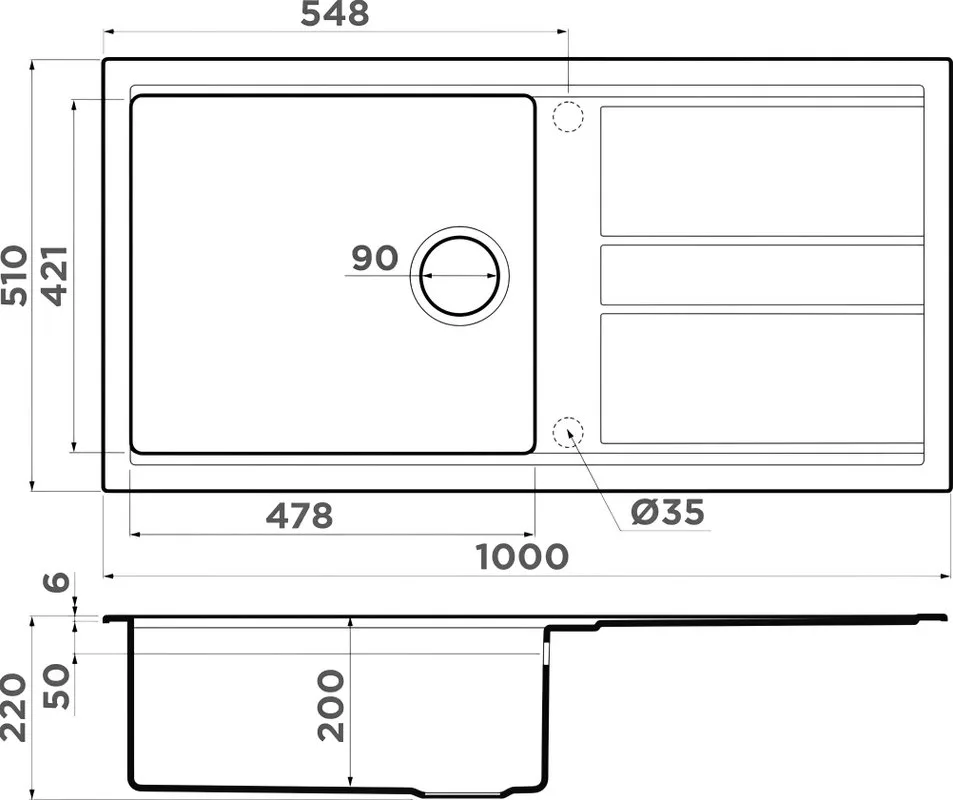 Мойка кухонная Omoikiri Kitagawa 100 leningrad grey Sancos — официальный сайт