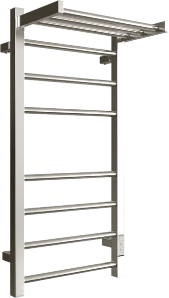 Полотенцесушитель электрический Двин Fs plaza neo 80х40, хром, с полкой Sancos — Оригинал