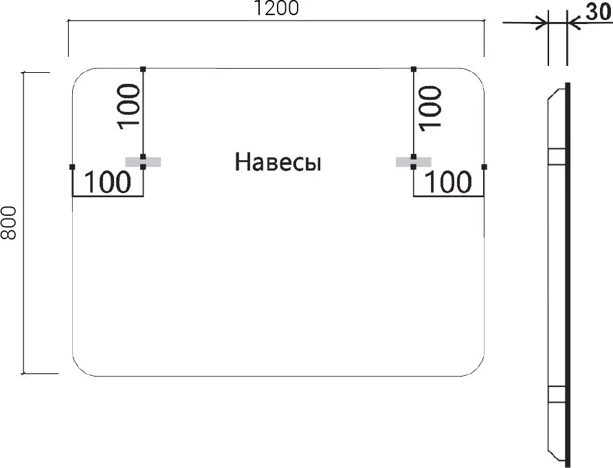 Зеркало Vincea VLM-3VC120B-2 120х80 с подсветкой и антизапотевателем Sancos — официальный сайт