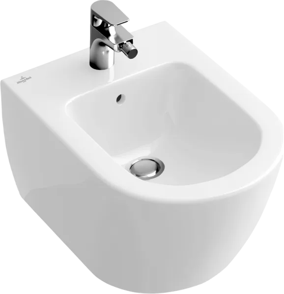 Биде подвесное Villeroy & Boch Subway 2.0 5400 00 01 alpin Sancos — Оригинал