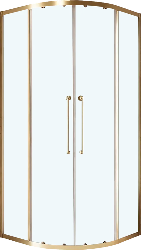 Душевой уголок Cezares Relax RELAX-304-R-2-100-C-BORO 100x100, профиль брашированное золото Sancos — официальный сайт