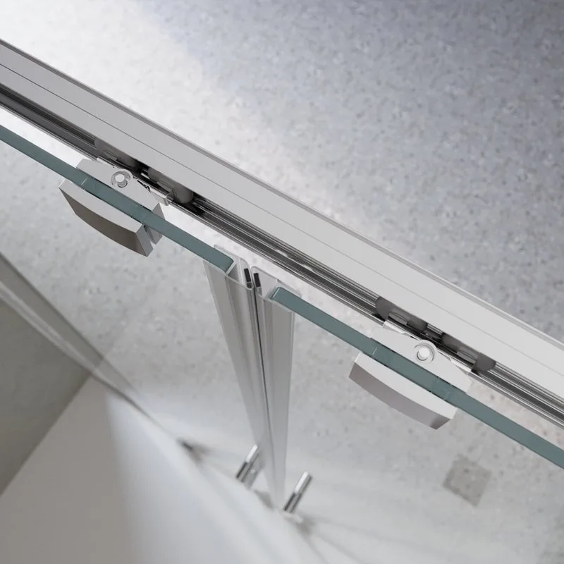 Душевая дверь в нишу BelBagno Luce BF-2-160-C-Cr профиль хром, стекло прозрачное Sancos — официальный сайт