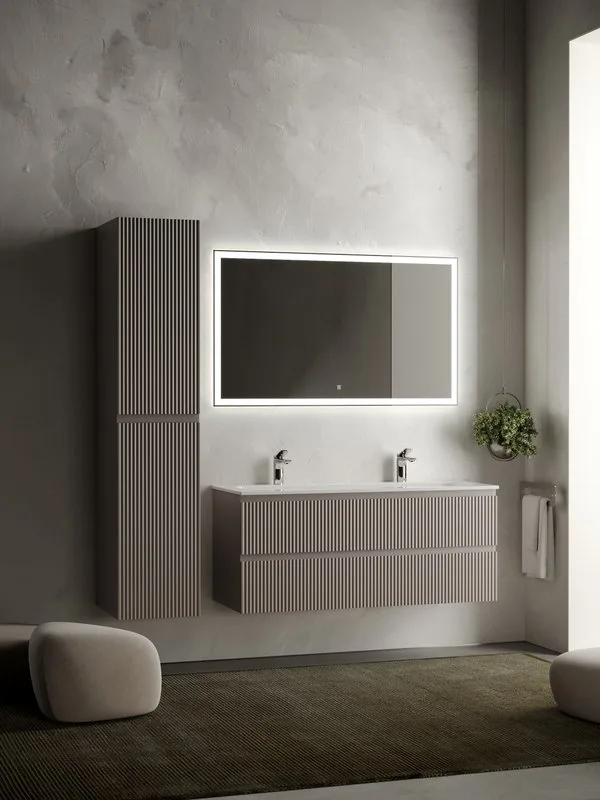 Тумба с раковиной Sancos Snob R 120 см, doha soft, раковина CN7016 Sancos — официальный сайт
