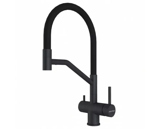 Смеситель для кухни Paulmark Rubert Ru213175-AN, с гибким изливом,  антрацит Sancos — Оригинал
