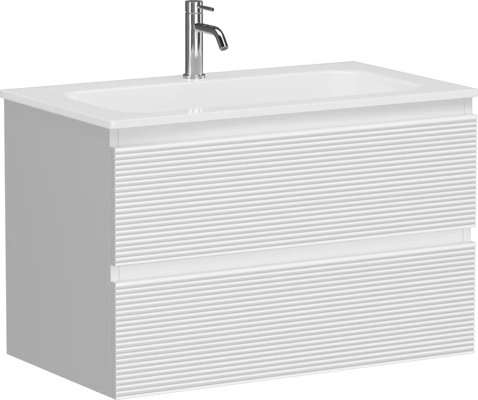 Тумба под раковину Sancos Folk 80 подвесная Bianco (белый), FL80W Sancos — официальный сайт
