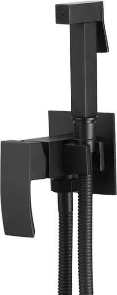 Гигиенический душ Abber Wasserfall AF8625B со смесителем, С ВНУТРЕННЕЙ ЧАСТЬЮ, черный Sancos — Оригинал