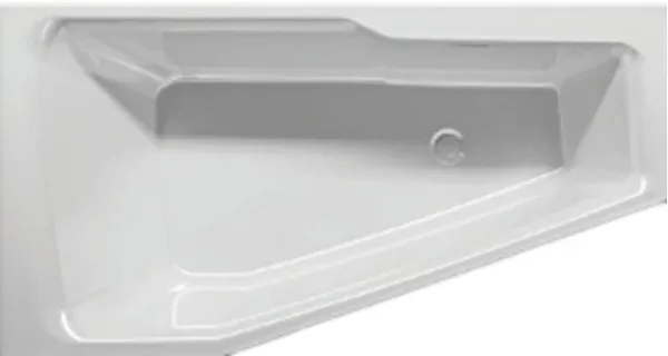 Акриловая ванна Riho Rething Space B111001005 R без опоры 160x75 см, угловая, правая, встраиваемая Sancos — Оригинал