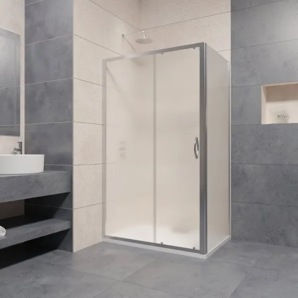 Душевой уголок RGW Passage PA-016+80 см 120x80x195 профиль хром, стекло матовое Sancos — Оригинал