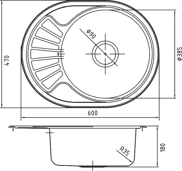 Мойка кухонная IDDIS Suno SUN60PDi77 полированная Sancos — официальный сайт