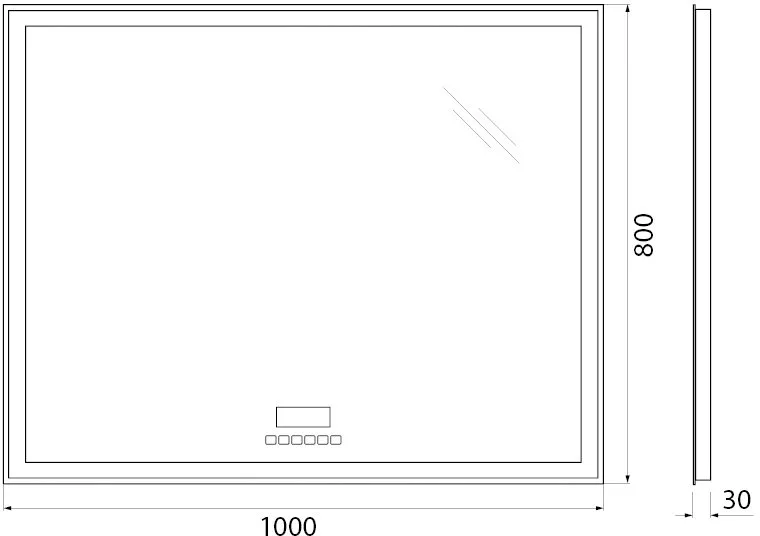 Зеркало BelBagno SPC-GRT-1000-800-LED-TCH-RAD с bluetooth, термометром и радио Sancos — официальный сайт