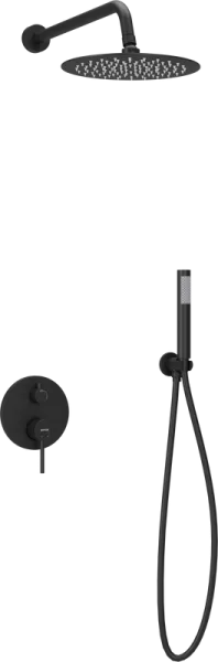 Душевой комплект Sancos Select SC3003MB, черный матовый, С ВНУТРЕННЕЙ ЧАСТЬЮ Sancos — Оригинал