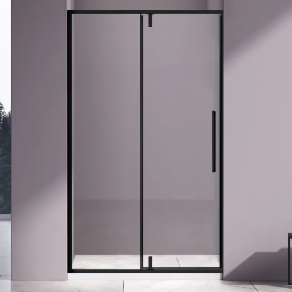 Душевая дверь в нишу Vincea Slim-N VDP-4SN120CLB 120x195, профиль черный матовый Sancos — Оригинал