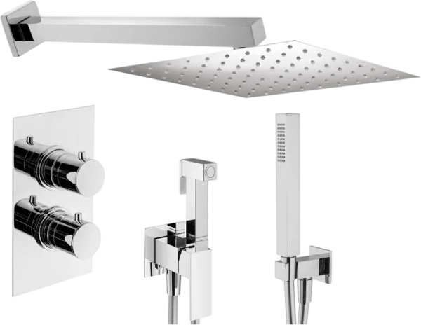 Комплект для ванной Plumberia Selection Tag KITZTGT18QCR С ВНУТРЕННЕЙ ЧАСТЬЮ, хром Sancos — Оригинал
